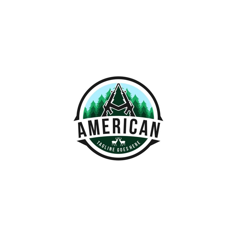 amerikanisch Heer Logo Vorlage . vektor