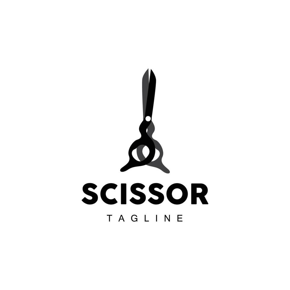 Barbier Werkzeuge Schere Logo, Haarschnitt Werkzeuge Vektor, Barbier Design, Symbol Illustration Symbol vektor