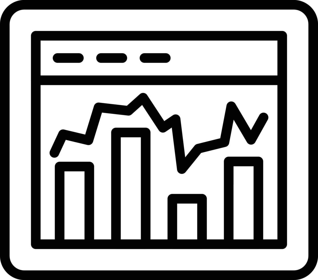 Netz Analytik Vektor Symbol Stil