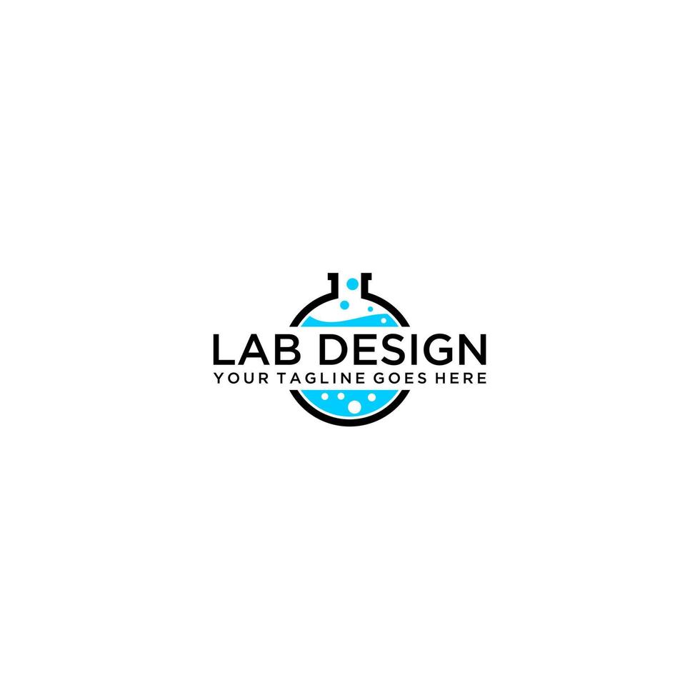 naturlig lab logotyp design koncept, vetenskap och medicin kreativ symbol, eco lab logotyp mall vektor