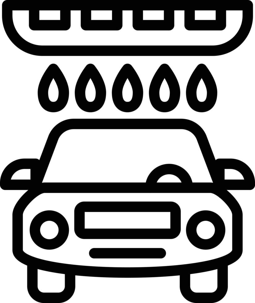 Auto waschen Vektor Symbol Stil