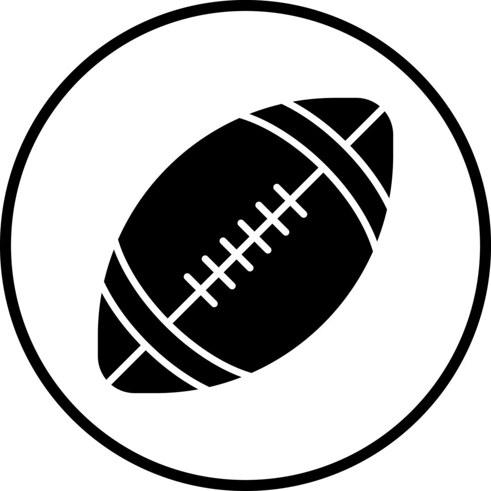 rugby boll vektor ikon stil