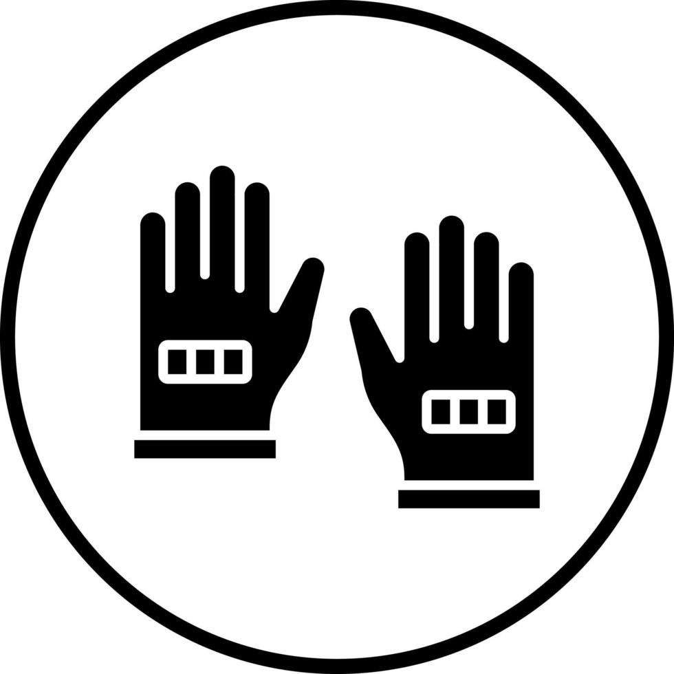 Rugby Handschuhe Vektor Symbol Stil