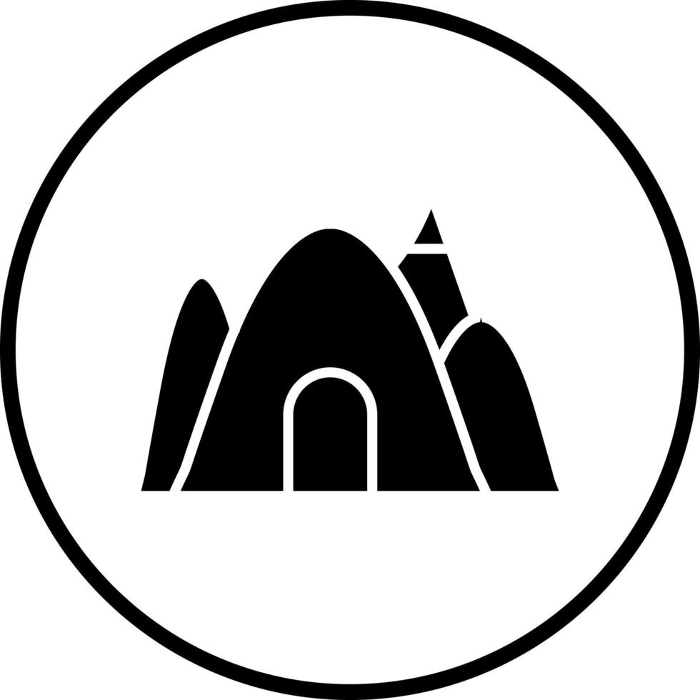 Höhle Vektor Symbol Stil