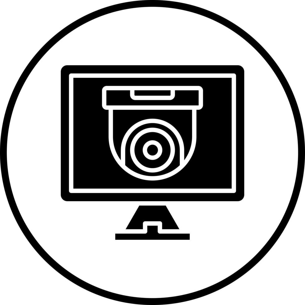 Sicherheit Monitore Vektor Symbol Stil