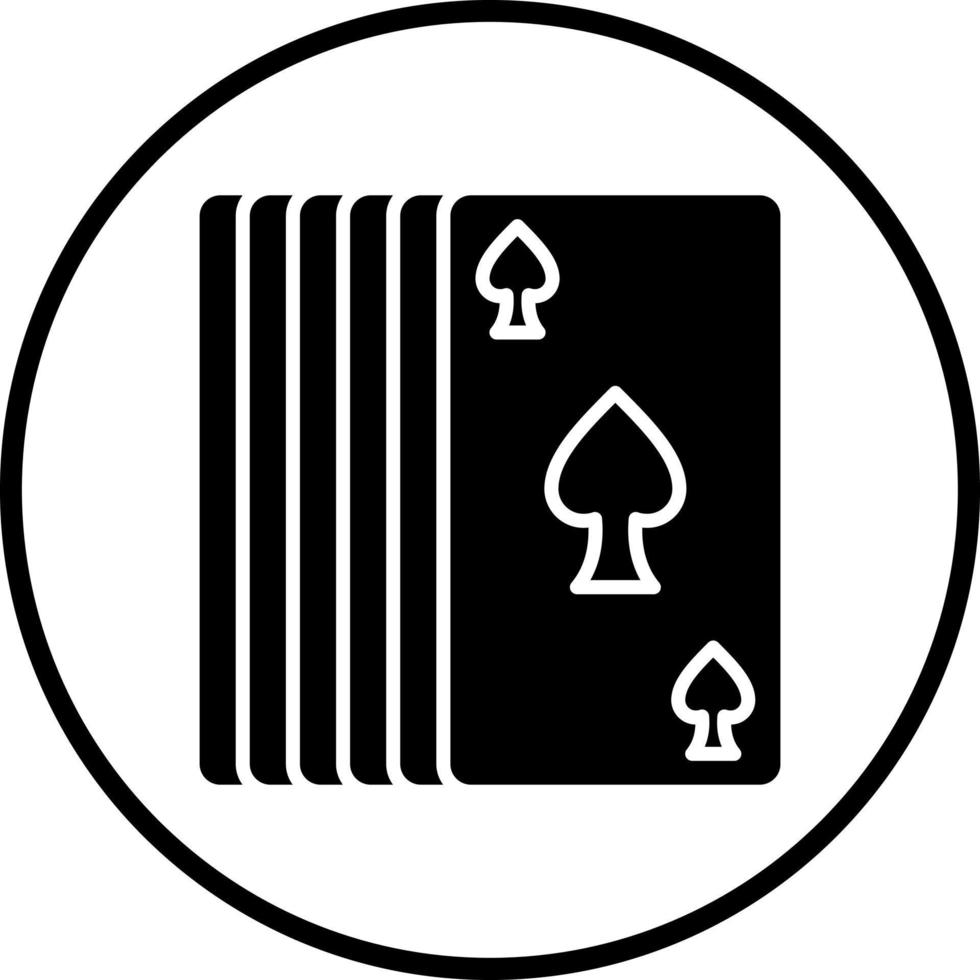 Karte Deck Vektor Symbol Stil