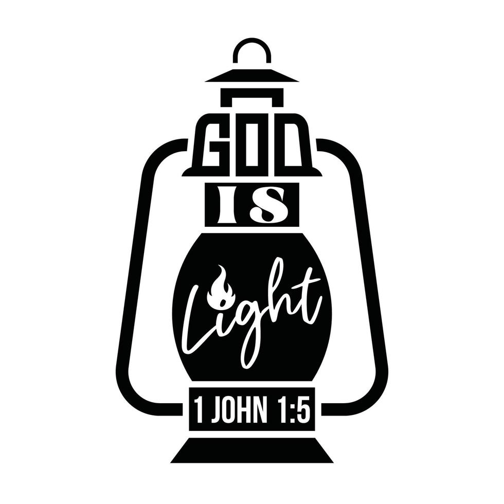 bibel vers typografi från john vektor illustration