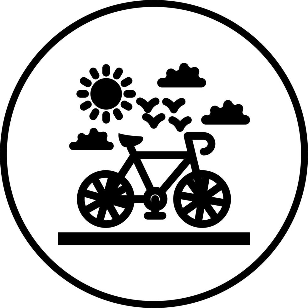 Fahrrad Vektor Symbol Stil