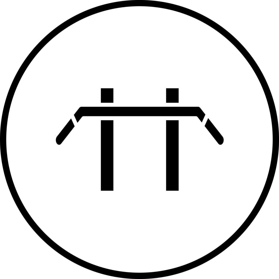 Kinn oben Bar Vektor Symbol Stil