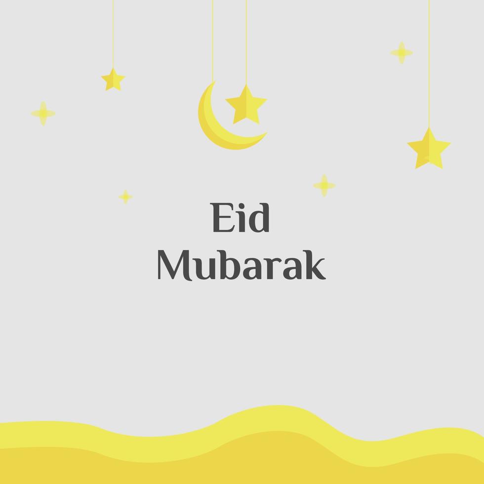 eid al fitr Poster Design mit einfach Hintergrund. vektor