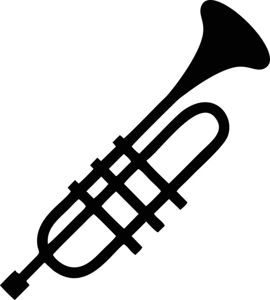 trumpet instrument ikon symbol design vektor bild. illustration av musikalisk trumpet horn vektor design bild. eps 10