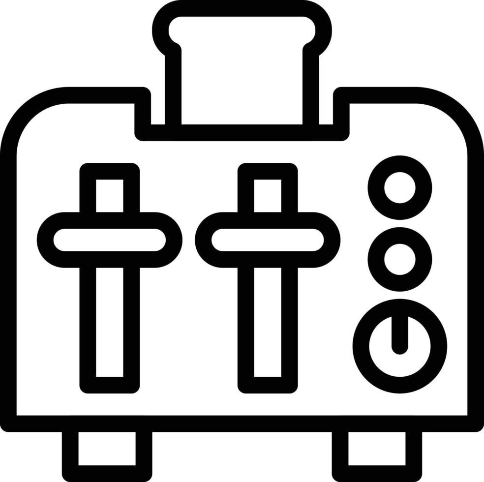 Toaster Vektor Symbol Stil