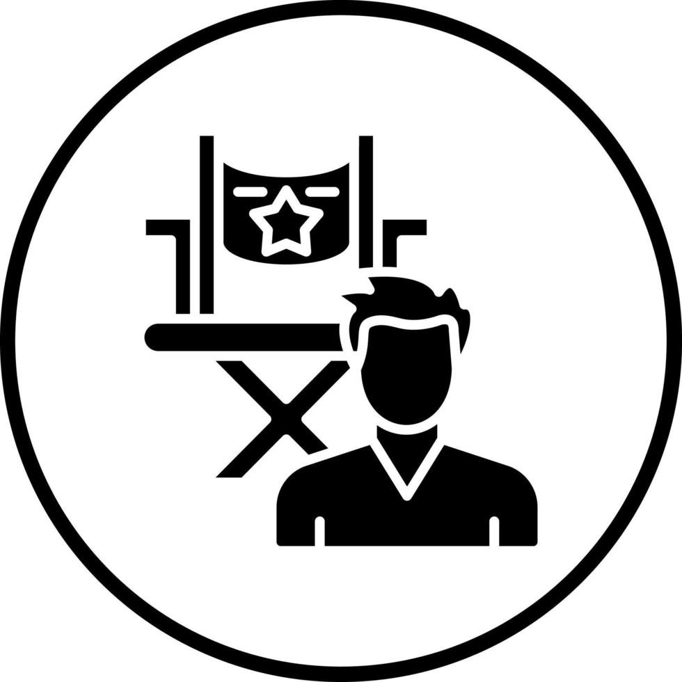 Direktor männlich Vektor Symbol Stil