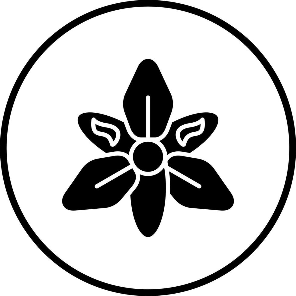 Gladiole Vektor Symbol Stil