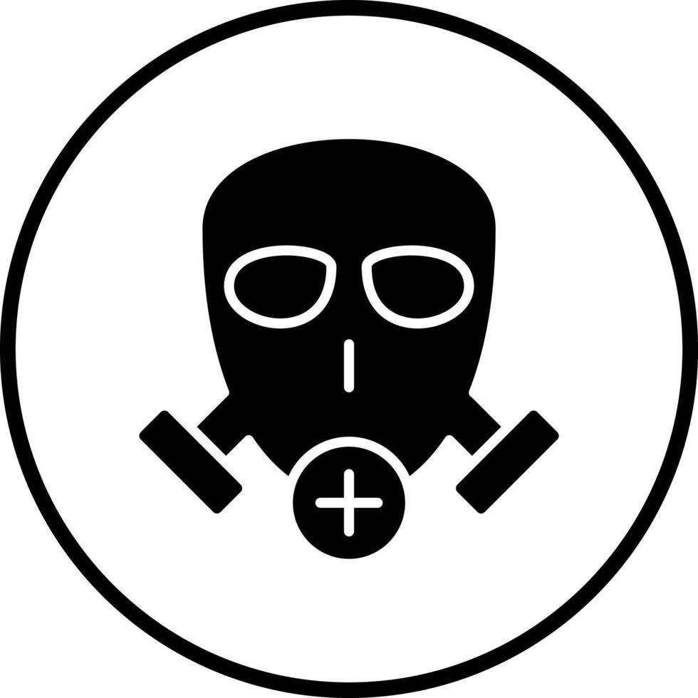 Vektor Design Gas Maske Vektor Symbol Stil