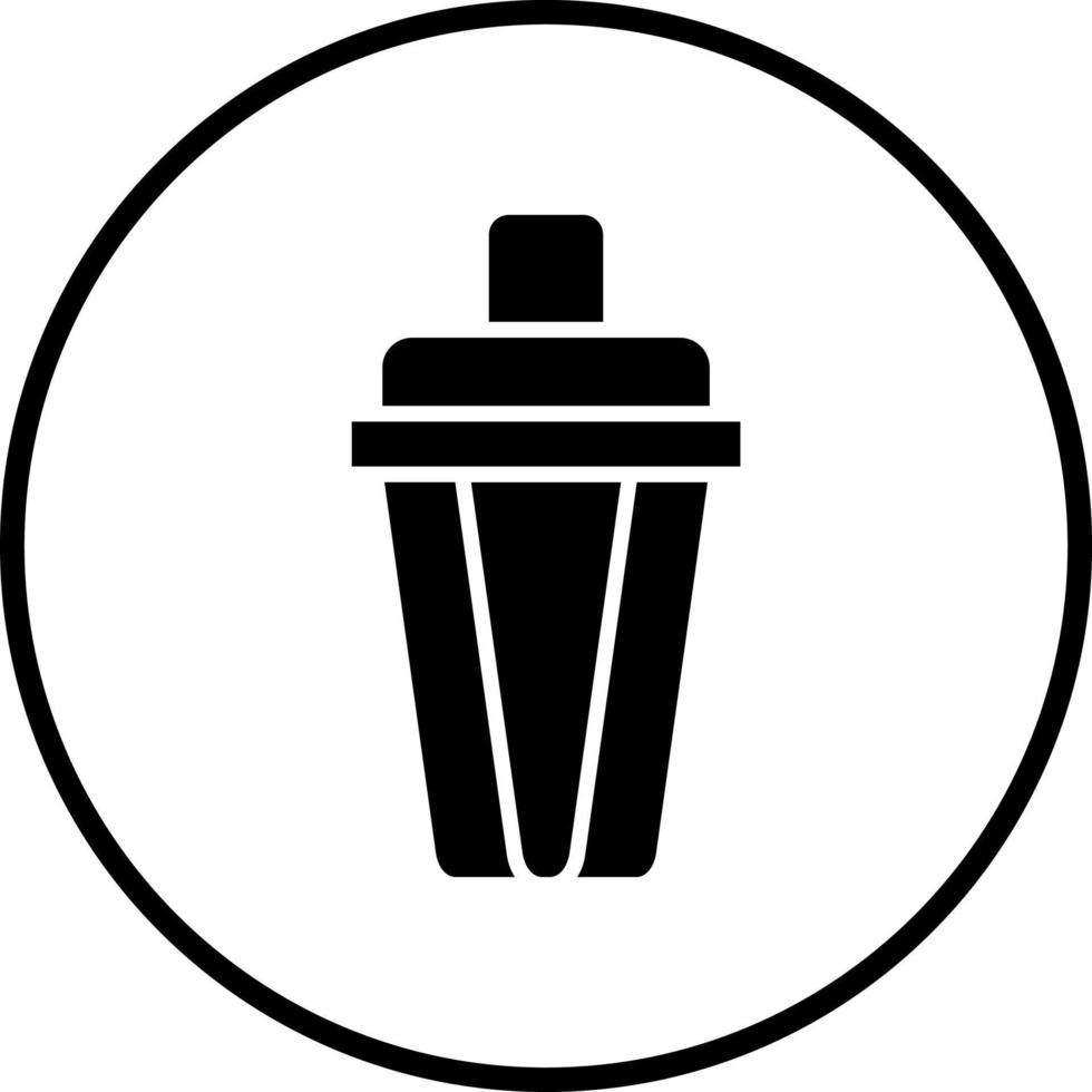 Vektor Design Cocktail Shaker Vektor Symbol Stil