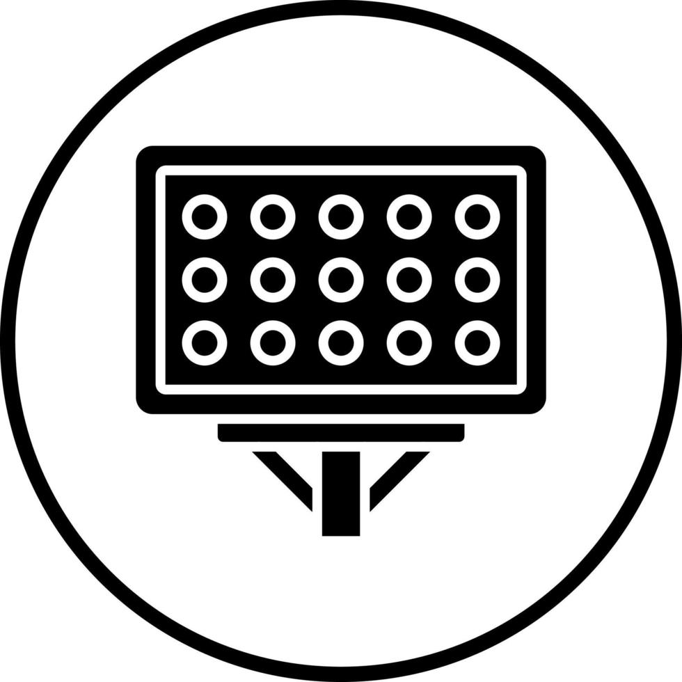 Stadion Beleuchtung Vektor Symbol Stil