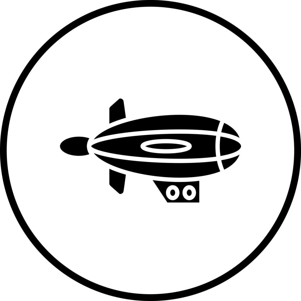 Luftschiff Vektor Symbol Stil