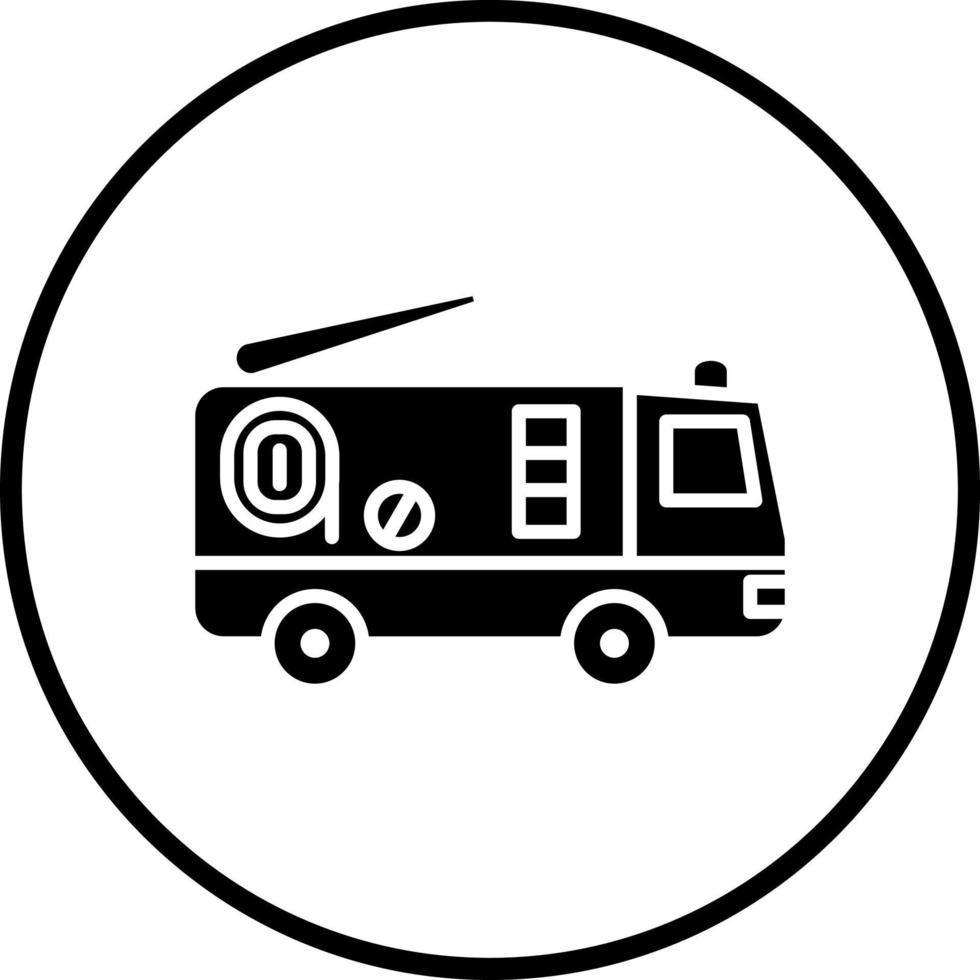 Feuer LKW Vektor Symbol Stil