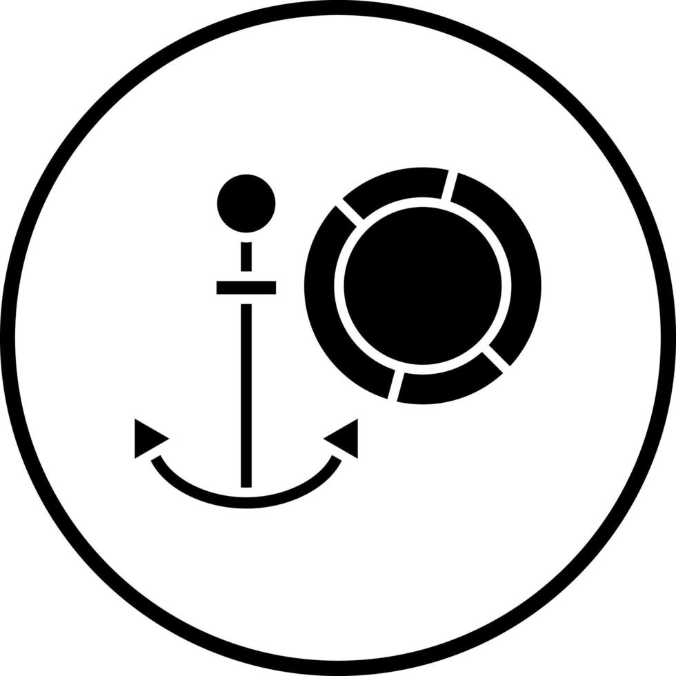 Küstenwache Vektor Symbol Stil