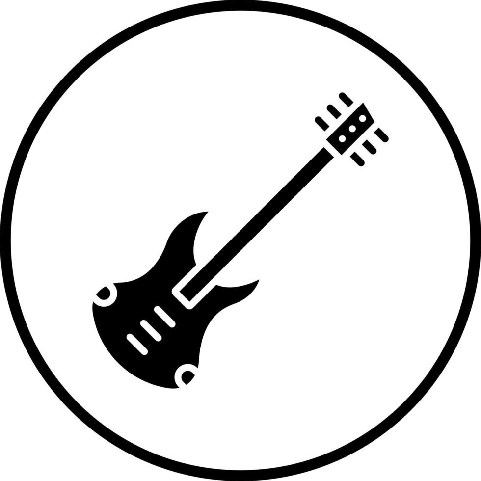 Bass Vektor Symbol Stil