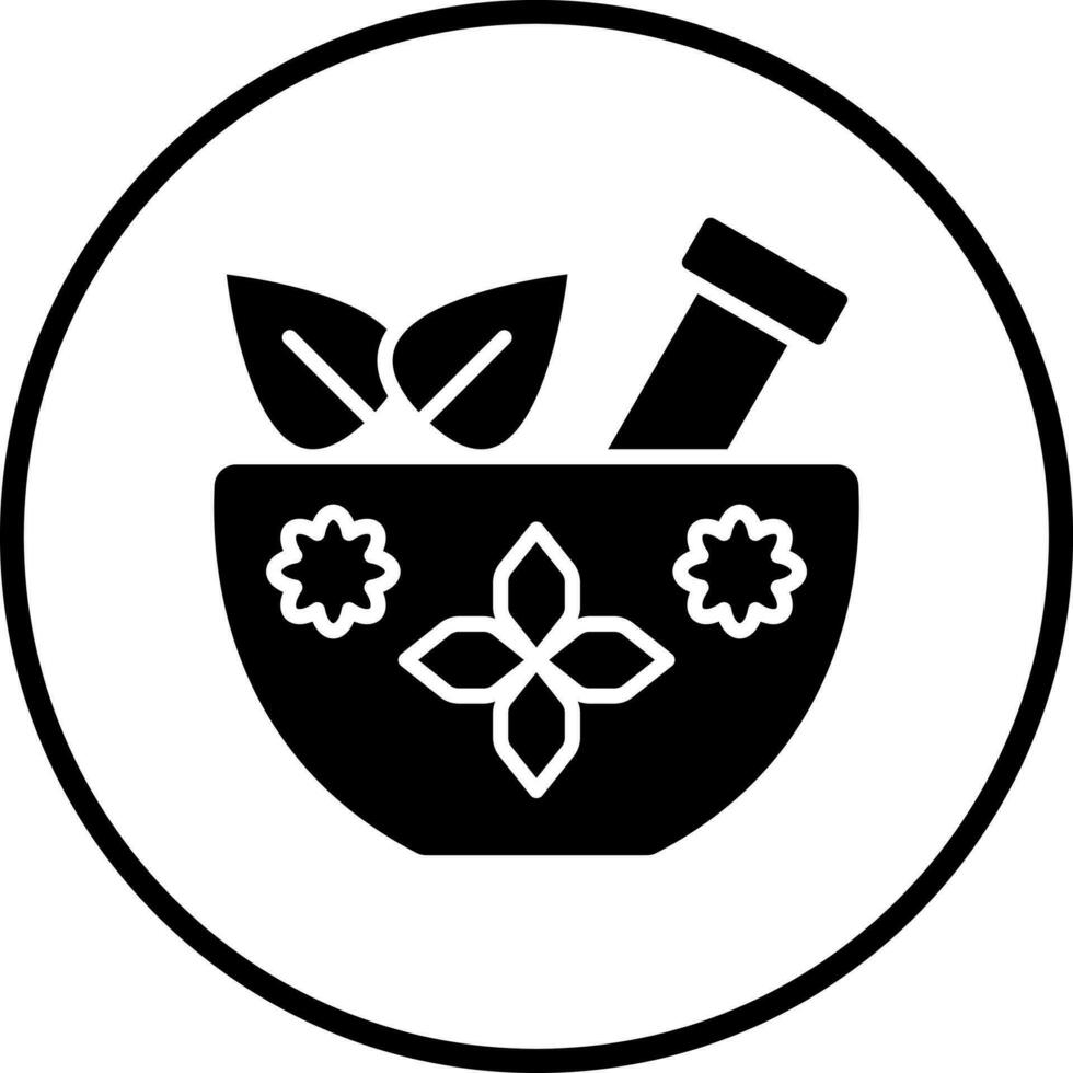 Spa Schüssel Vektor Symbol Stil