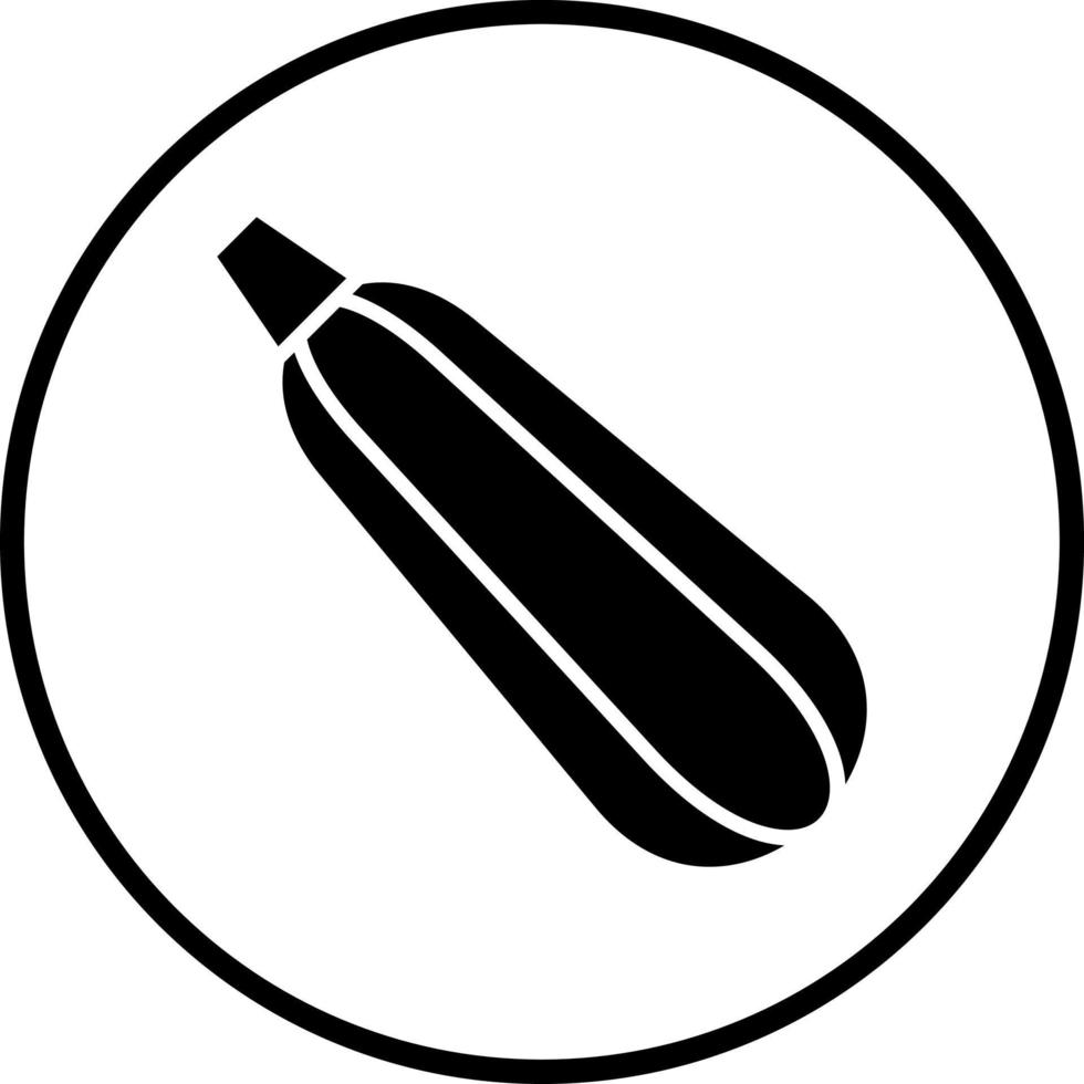 Zucchini Vektor Symbol Stil