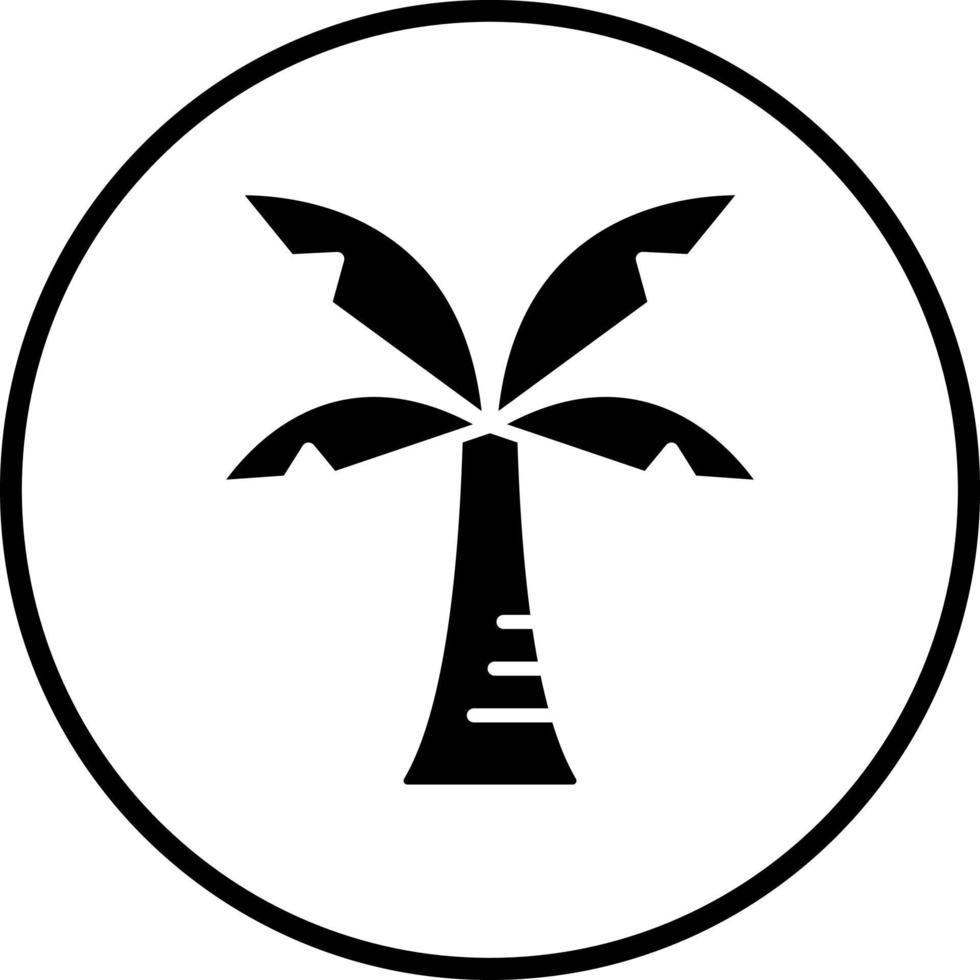 Dubai Baum Vektor Symbol Stil