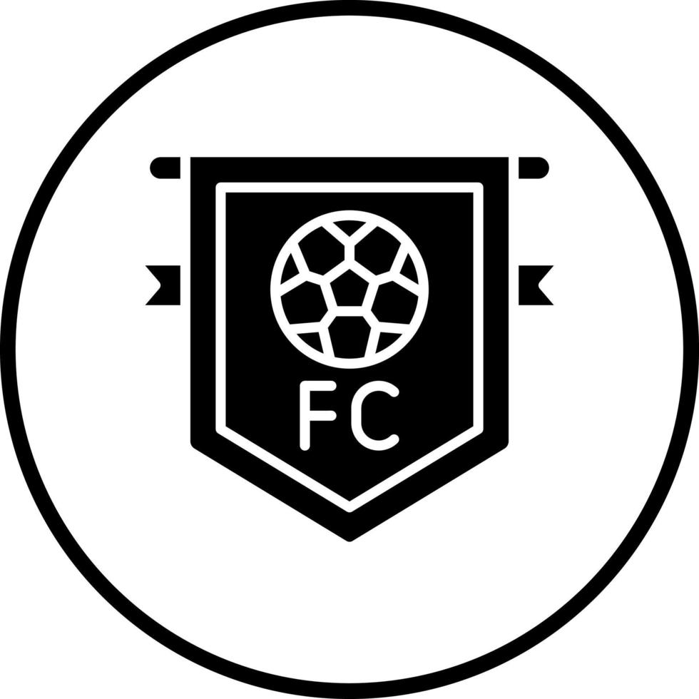 fotboll klubb vektor ikon stil