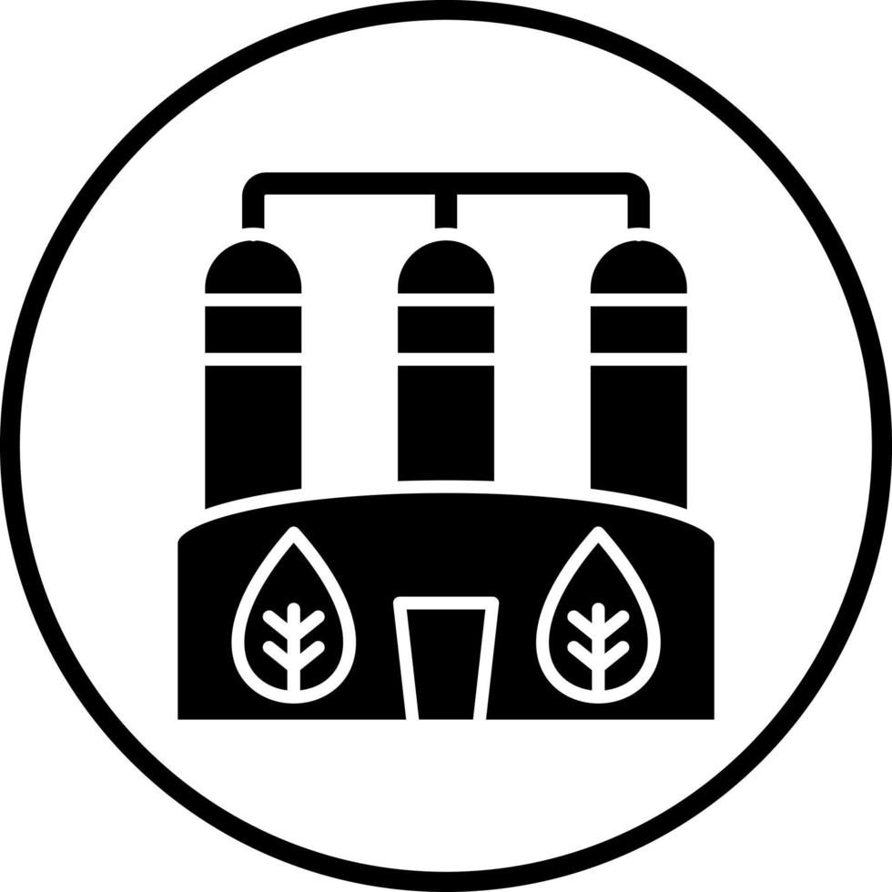 biogas vektor ikon stil