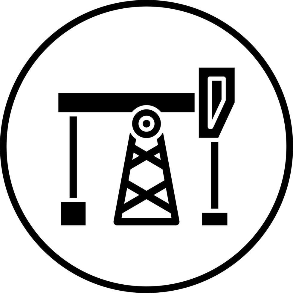 Öl Pumpe Vektor Symbol Stil