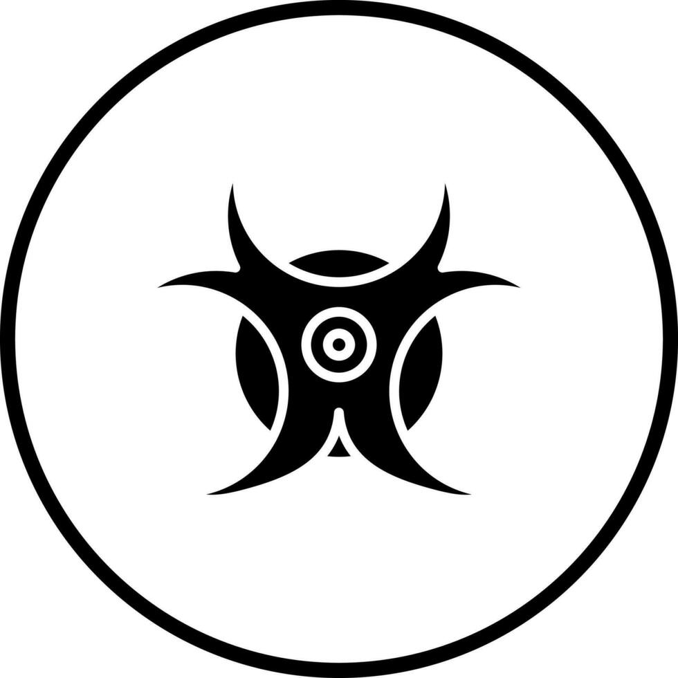 bio Gefahr Vektor Symbol Stil