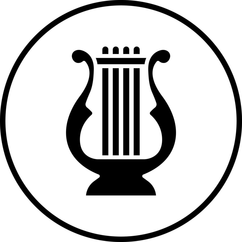 Leier Vektor Symbol Stil