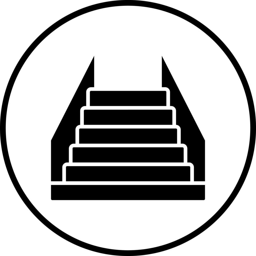 Treppe Vektor Symbol Stil