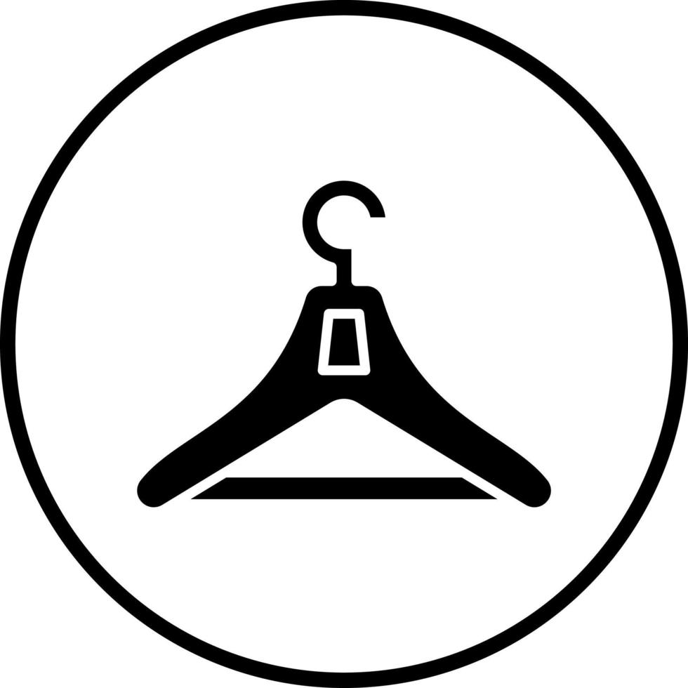 Kleider Aufhänger Vektor Symbol Stil