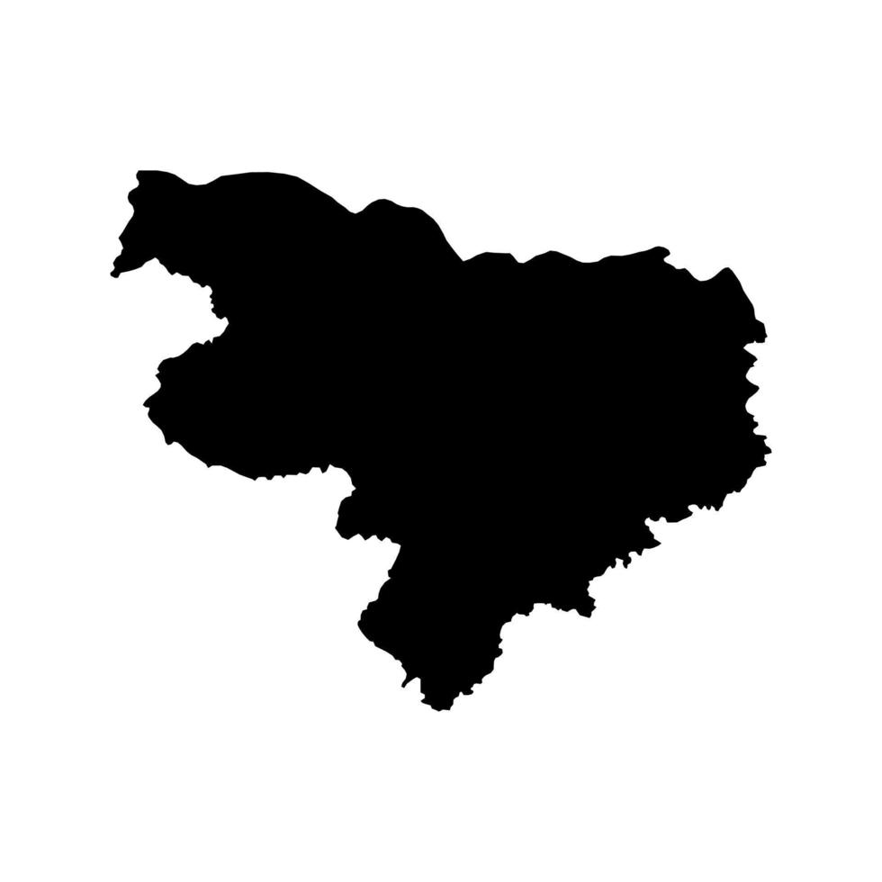 Oberer, höher Krain Karte, Region von Slowenien. Vektor Illustration.