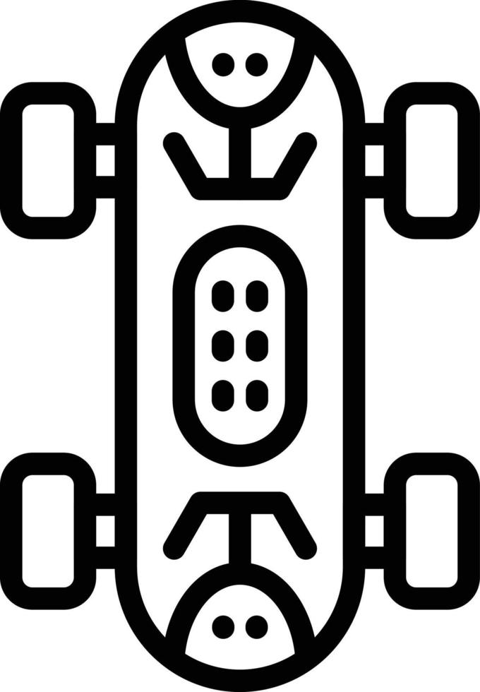 Skateboard Vektor Symbol Stil