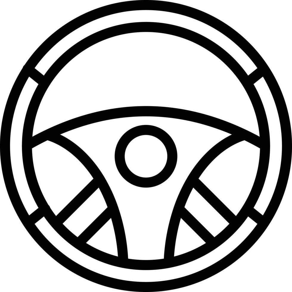 Lenkung Rad Vektor Symbol Stil