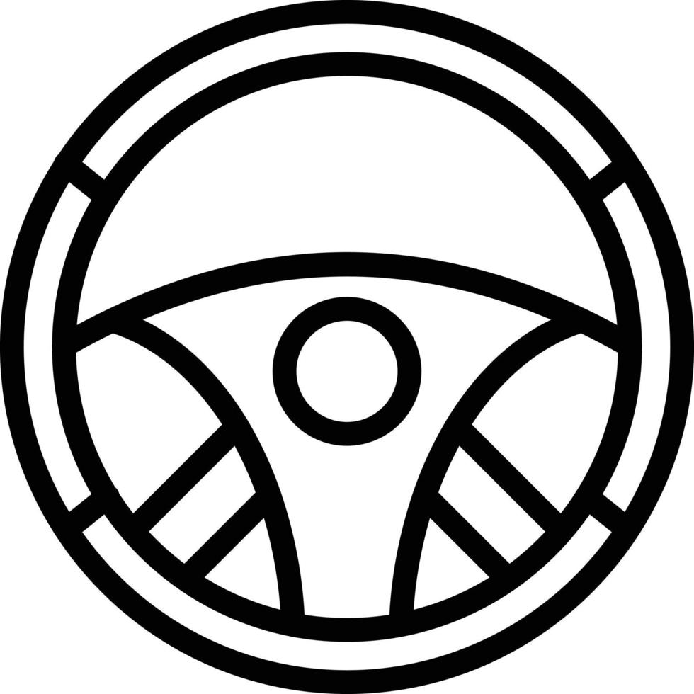 styrning hjul vektor ikon stil
