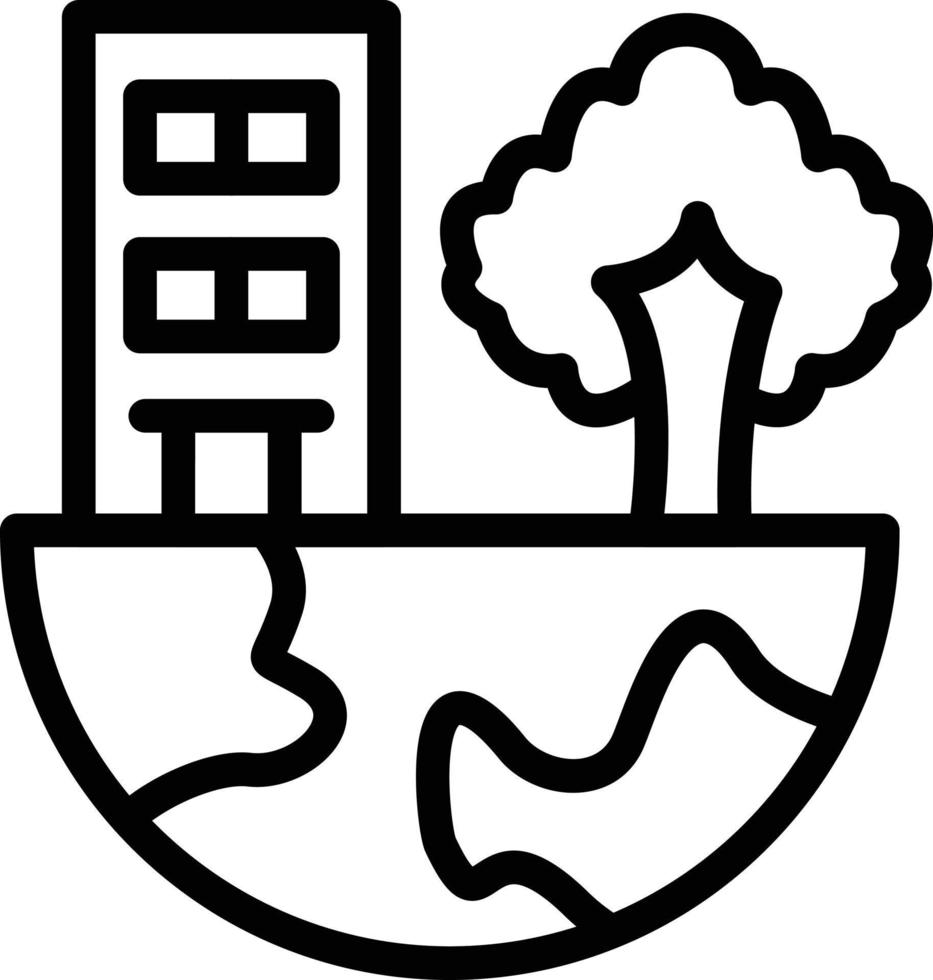 Biosphäre Vektor Symbol Stil