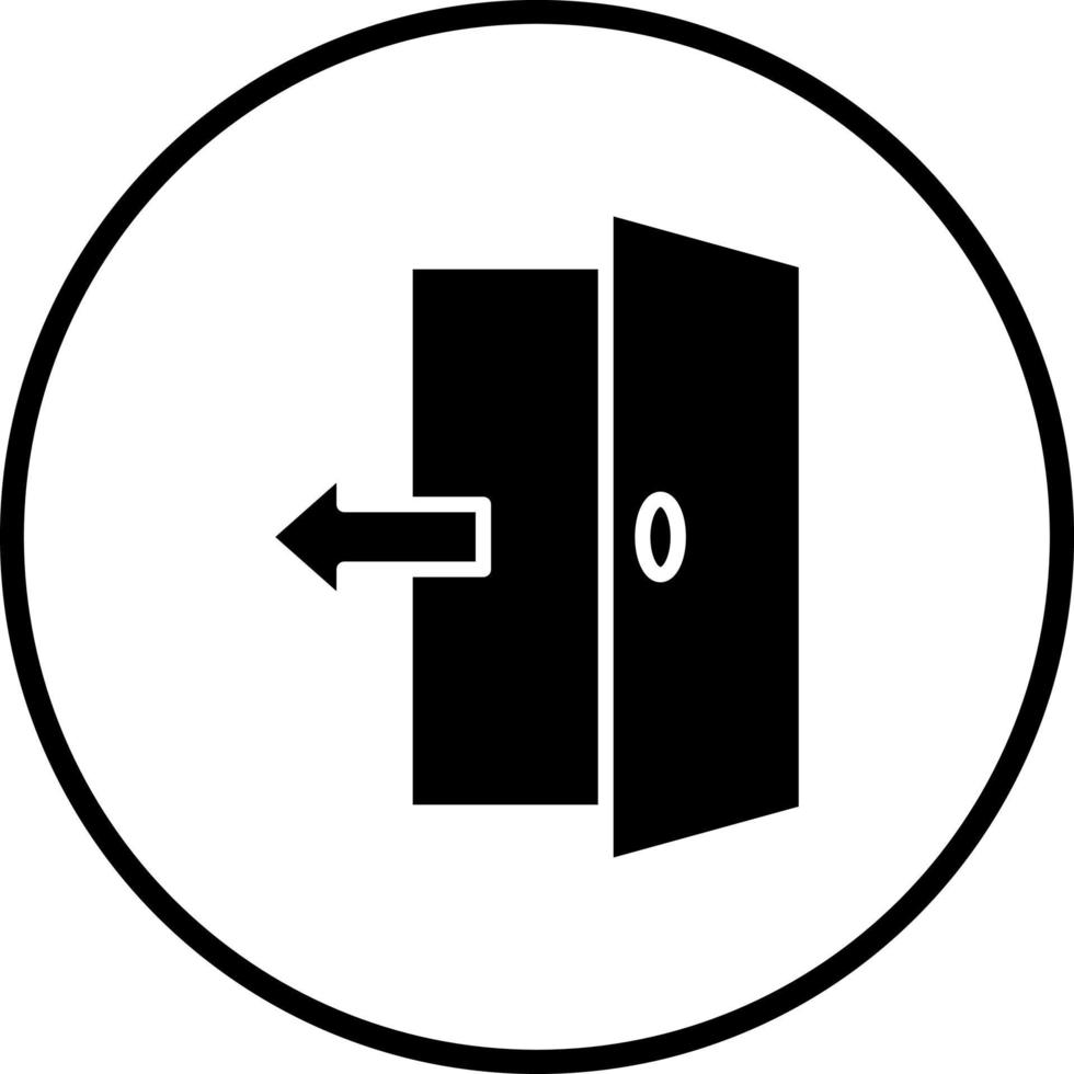 Ausfahrt Tür Vektor Symbol Stil