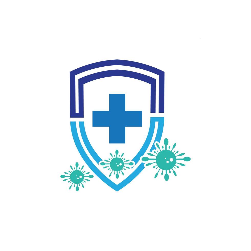 Virus Schutz Logo Bilder Illustration Design vektor