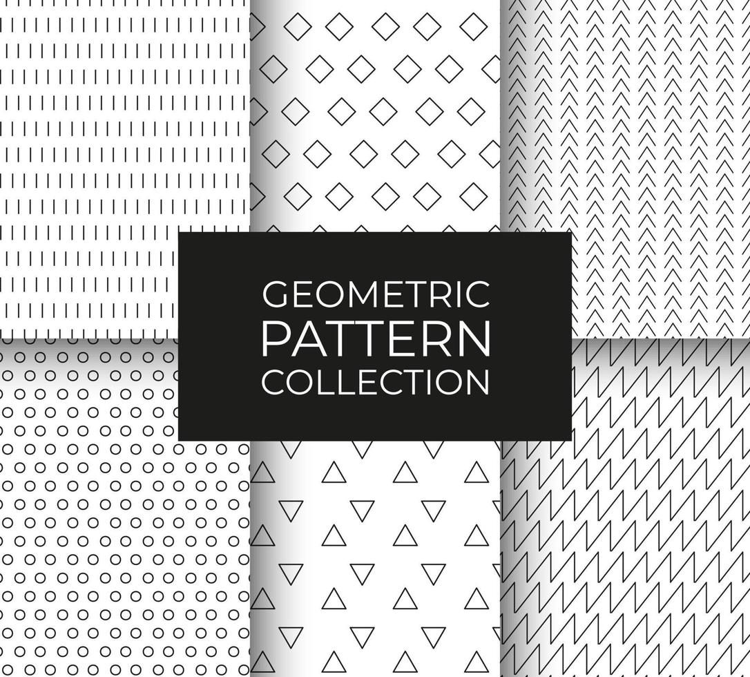 geometrisch transparent Muster Sammlung. Konzept zum Design. abstrakt Formen Vektor Illustration