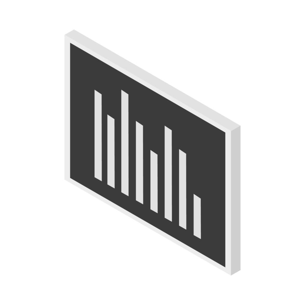 Tafel- und isometrische Statistik vektor