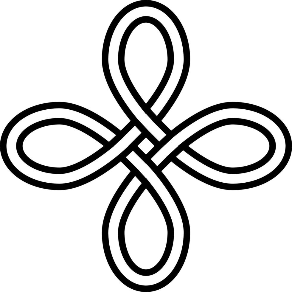 symbol av lycka talisman amulett celtic Knut vektor