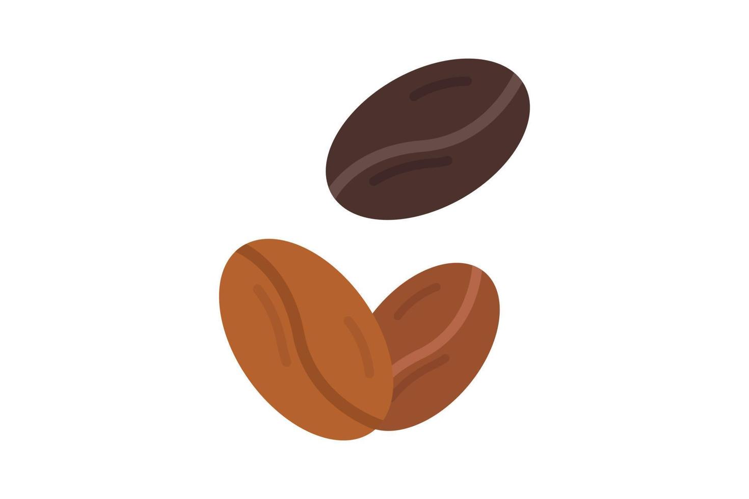 Kaffee Bohnen Symbol Illustration. Symbol verbunden zu Kaffee Element. eben Symbol Stil. einfach Vektor Design editierbar