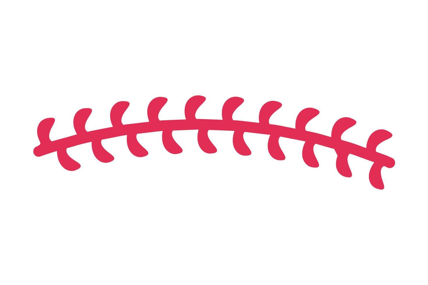röd baseboll sy populär utomhus- sportslig evenemang vektor