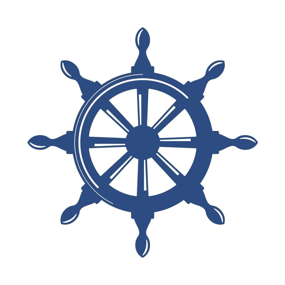 båt hjul sjö- Utrustning sjöman i de hav vektor