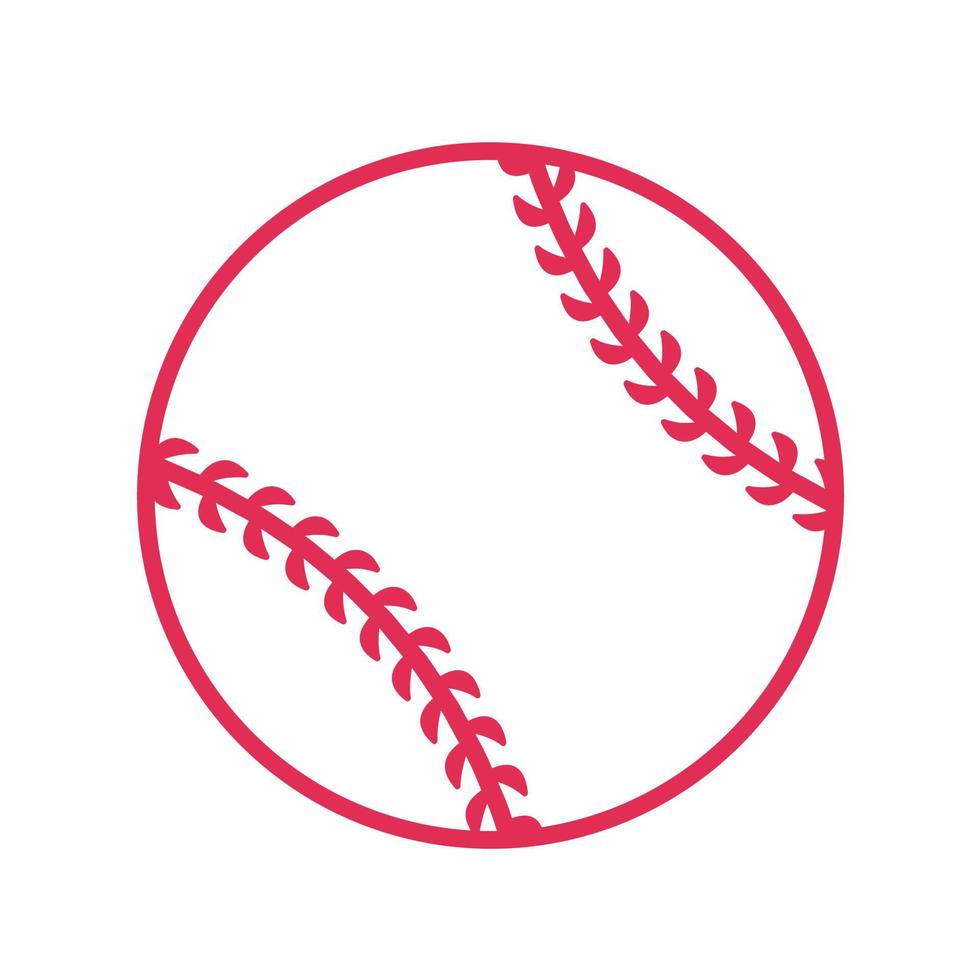 röd baseboll sy populär utomhus- sportslig evenemang vektor