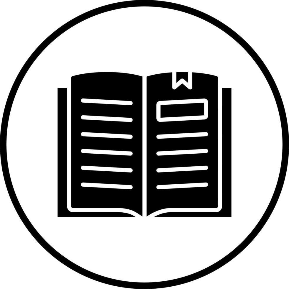 öffnen Buch Vektor Symbol Stil